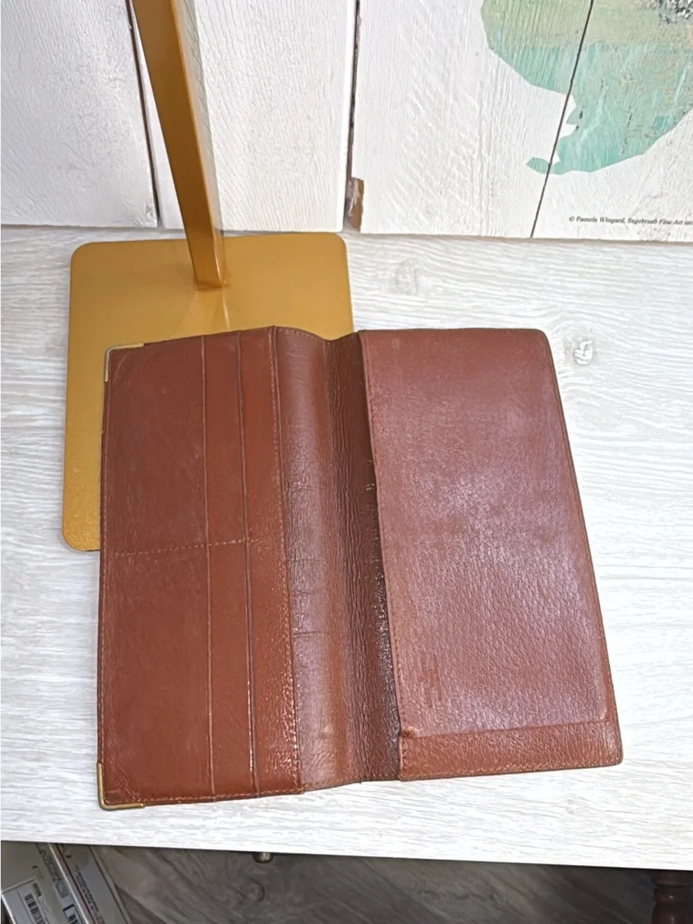 1984 Louis Vuitton authenticated long checkbook wallet